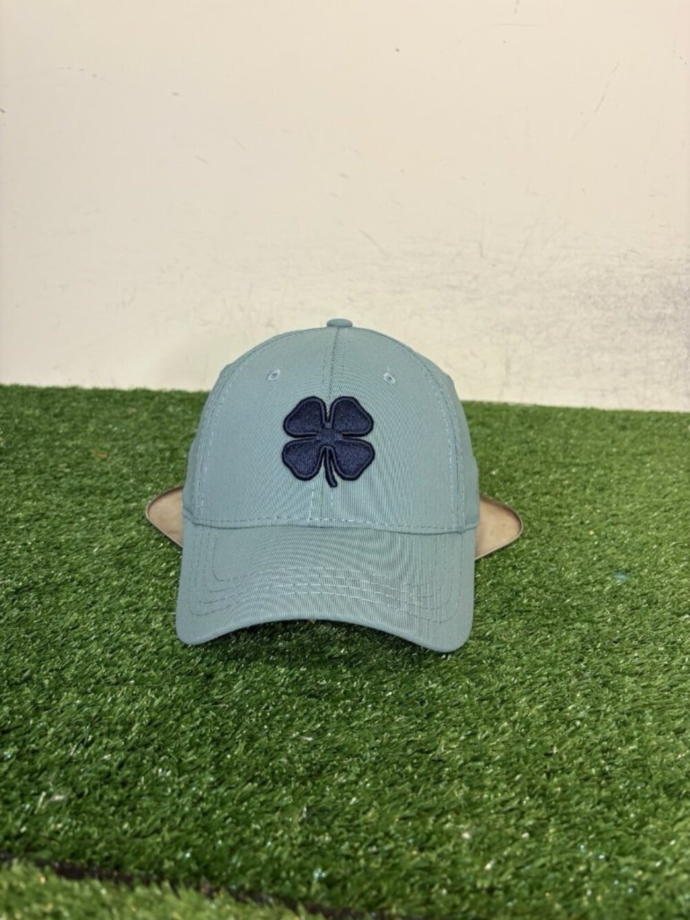 Black Clover hat cap fitted small S/M green blue lightweight breathable stretch